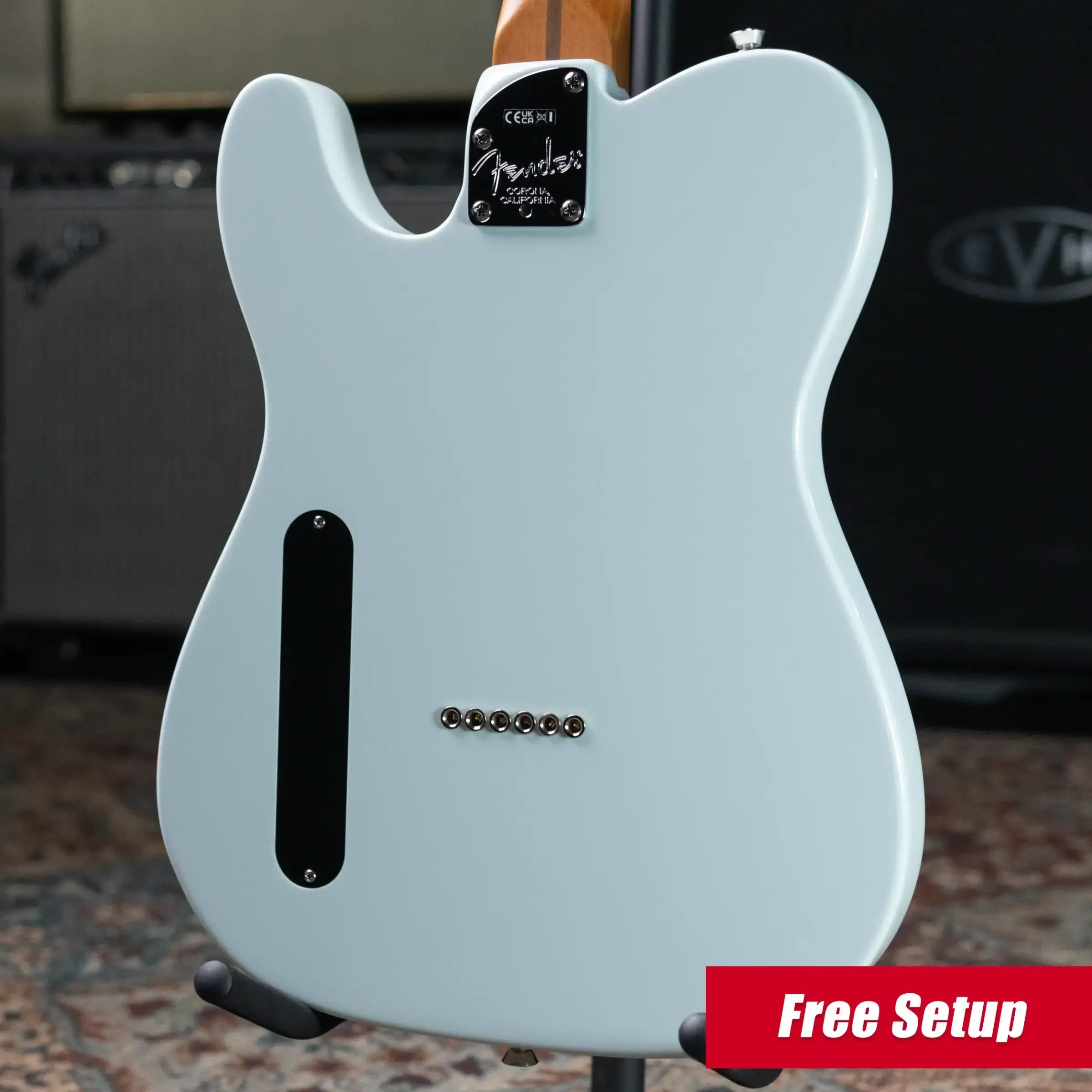 Fender Limited Edition American Cabronita Special Telecaster Electric Guitar - Sonic Blue with Hardshell Case