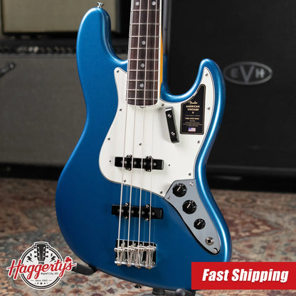 Fender American Vintage II 1966 Jazz Bass - Lake Placid Blue with Hardshell Case