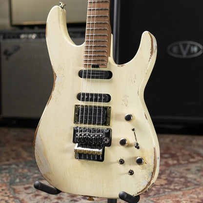 Jackson Custom Shop Special Edition PC1 Phil Collen Signature HSS FR84 Electric Guitar - Nitro Tour Relic Vanilla Shake with Hardshell Case