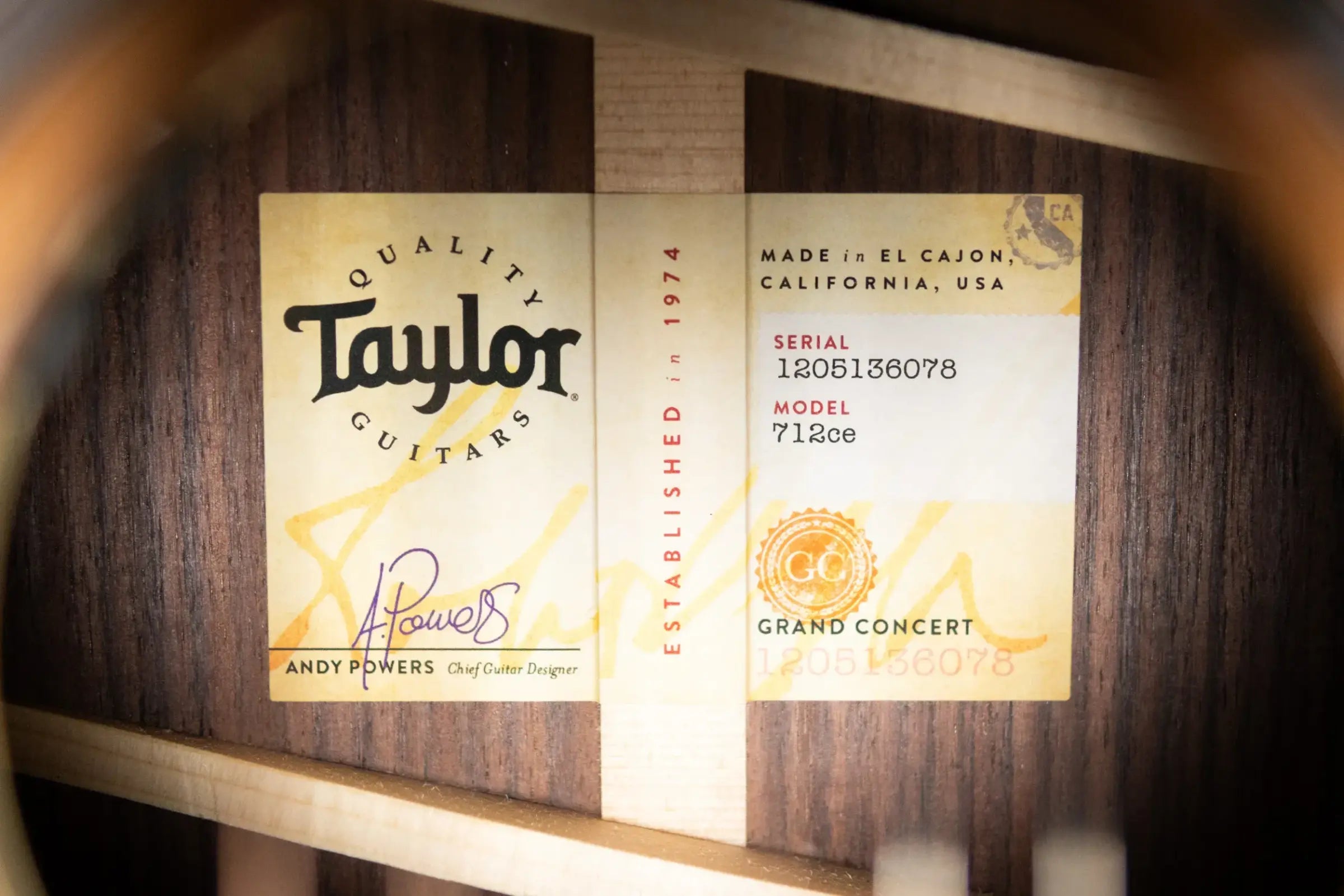 Taylor Next Generation 712ce Grand Concert Acoustic/Electric Guitar - Indian Rosewood/Cedar with Hardshell Case