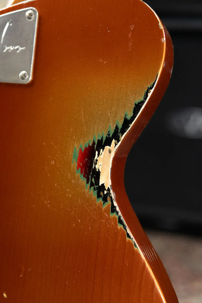 Novo Custom Shop Solus M1 Electric Guitar - Copper over '64 3-Tone Burst with Gig Bag