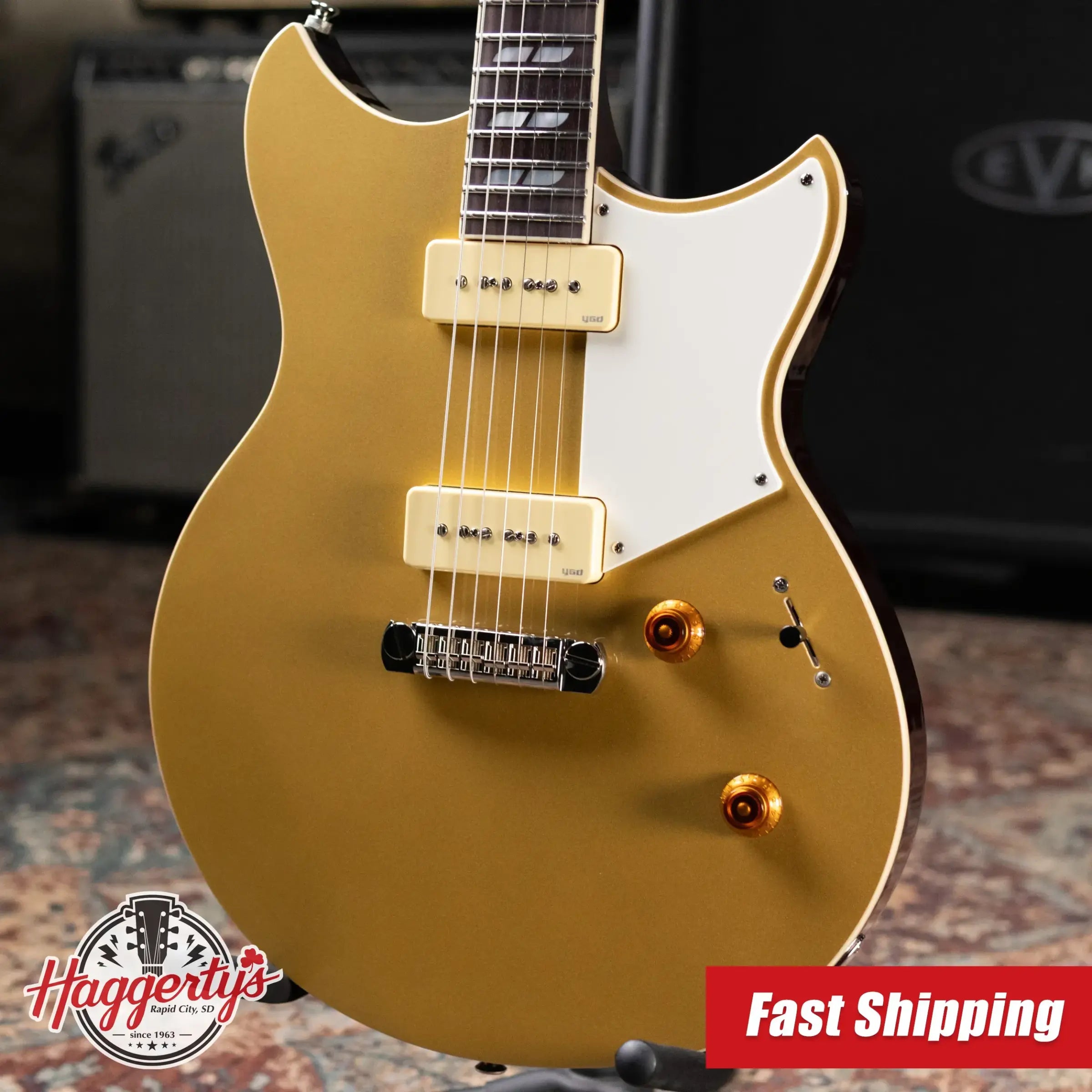 Yamaha RS02CB Chris Buck Signature Revstar Electric Guitar - Honey Gold with Gig Bag
