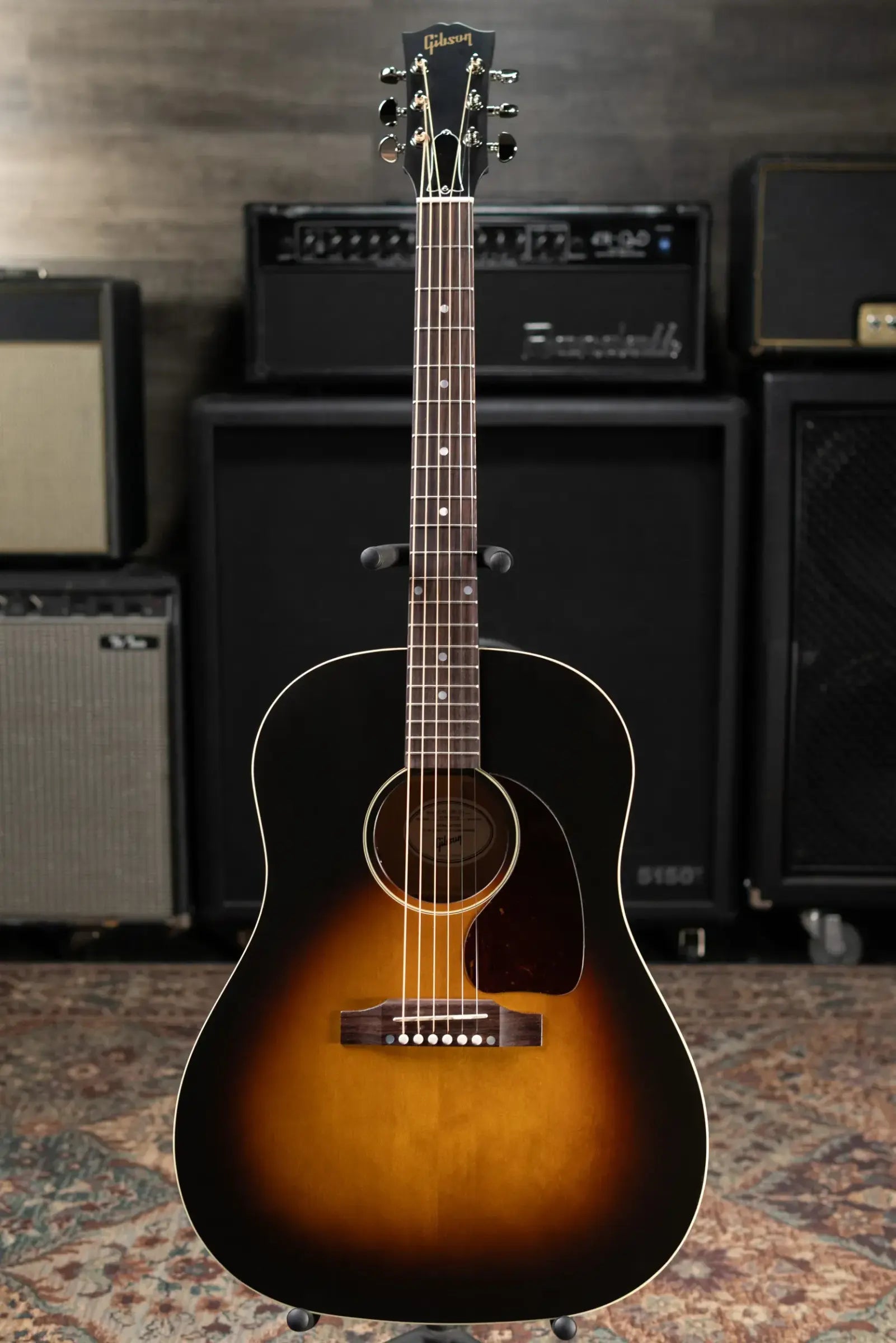 Gibson J-45 Special Acoustic/Electric Guitar - Satin Vintage Sunburst with Gig Bag