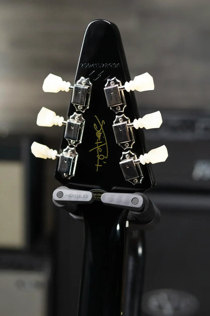 Epiphone Jimi Hendrix "Love Drops" Flying V Electric Guitar - Ebony with Hardshell Case