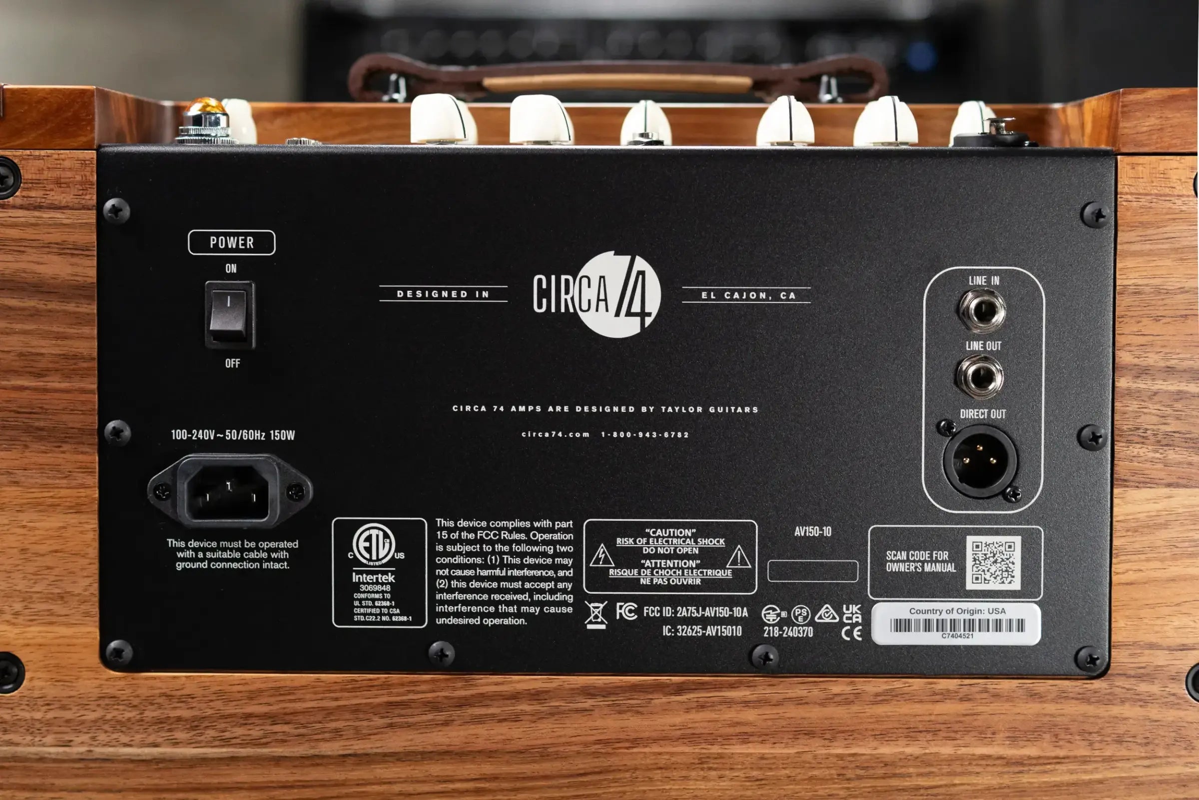 Taylor Circa 74 AV150-10 Amp With Stand - Select Koa