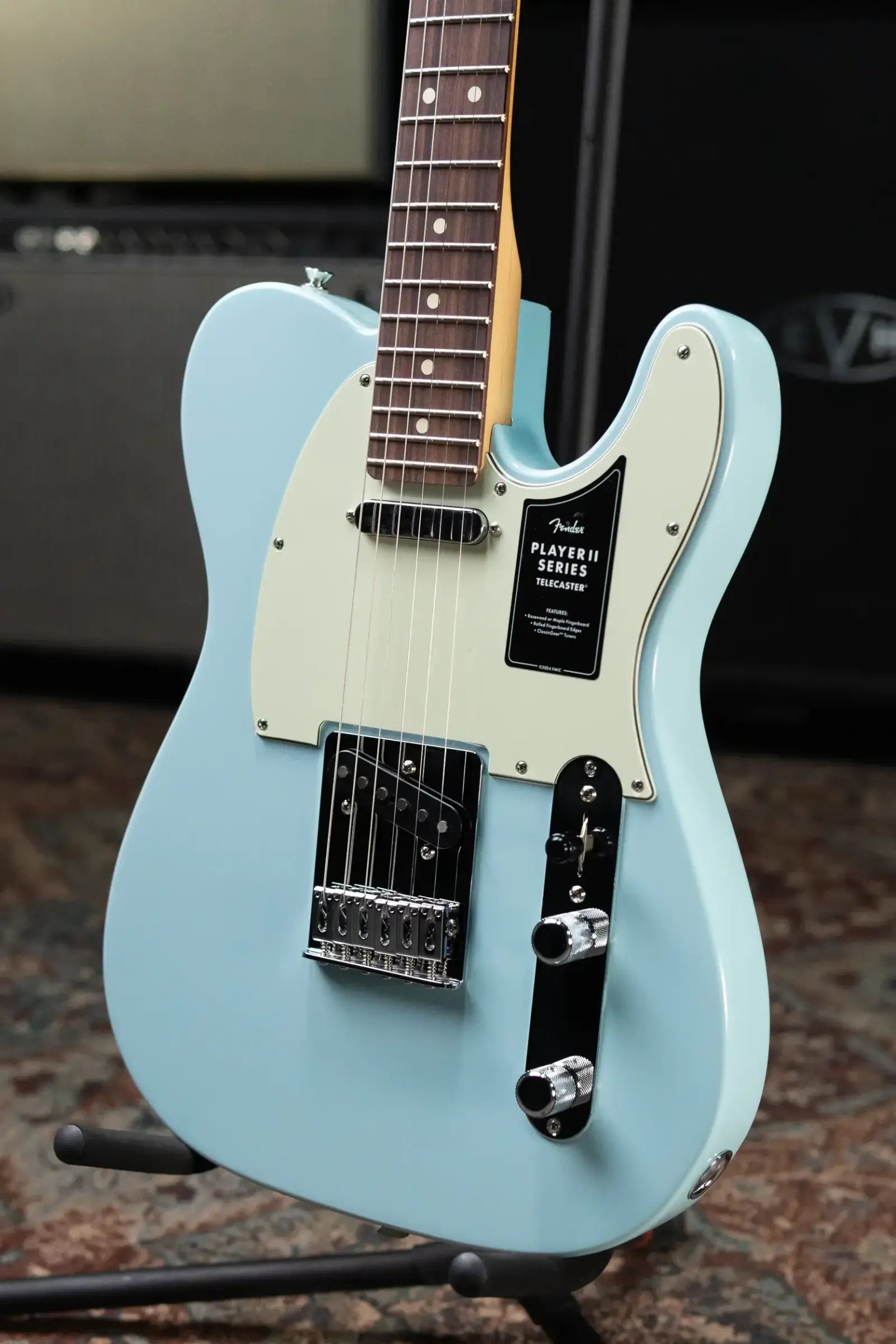 Fender 75th Anniversary Player II Telecaster Electric Guitar - Daphne Blue