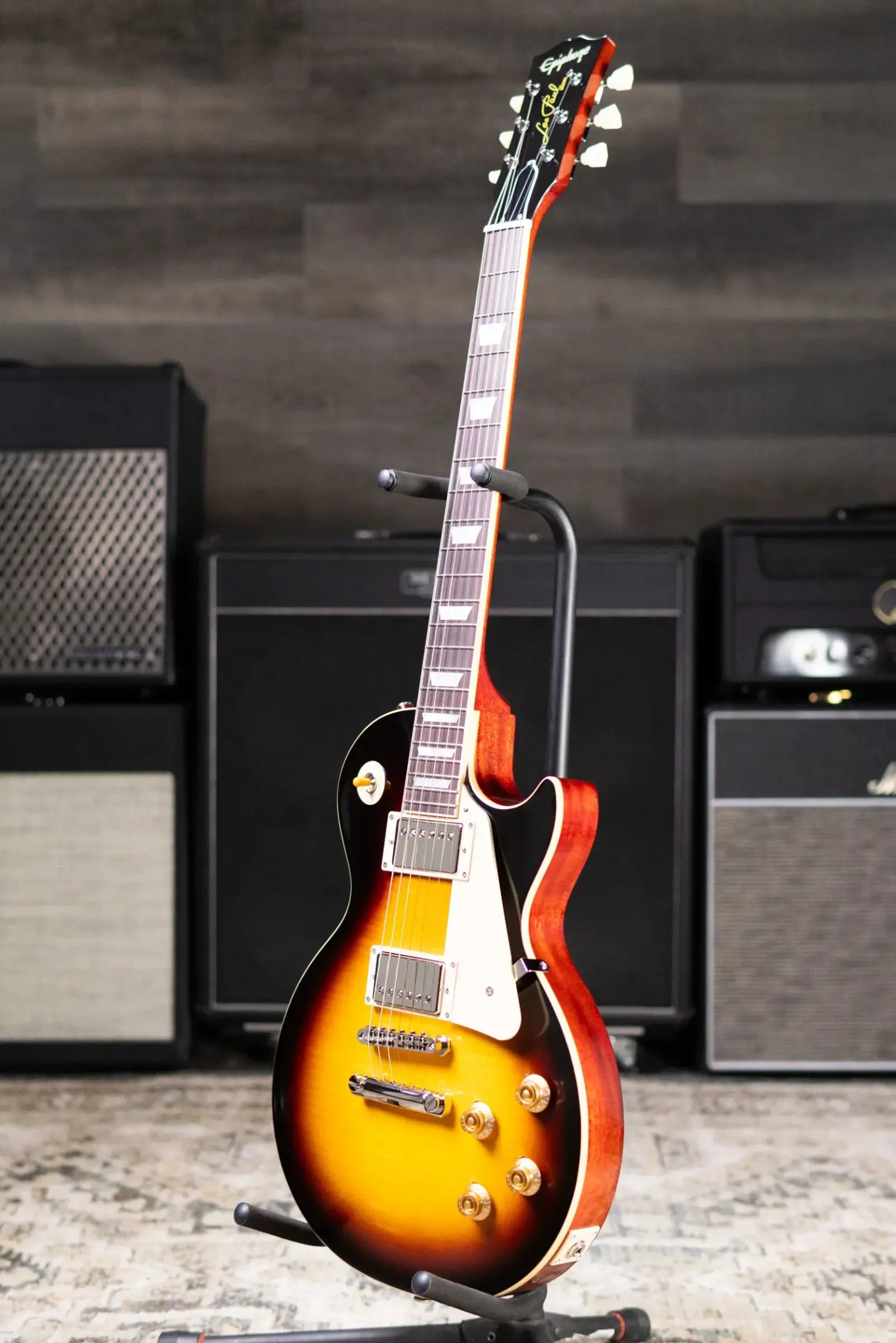 Epiphone 1959 Les Paul Standard Reissue Electric Guitar - Dark Burst with Hardshell Case
