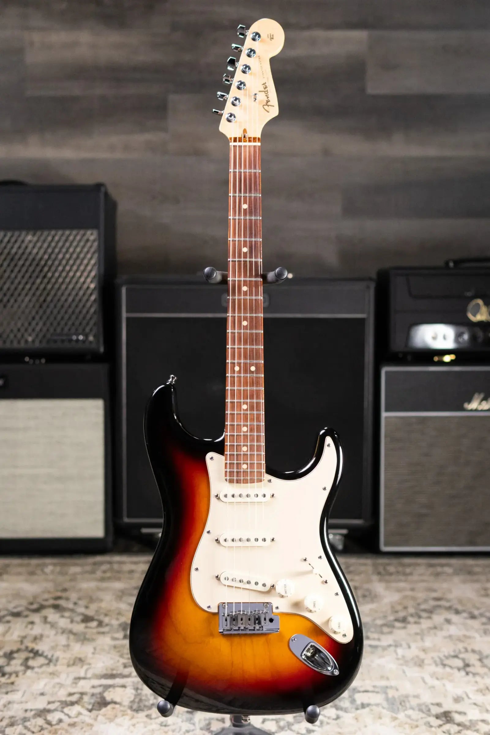 Fender Custom Shop Custom Classic Stratocaster Electric Guitar - 3-Tone Burst with Hardshell Case - Used