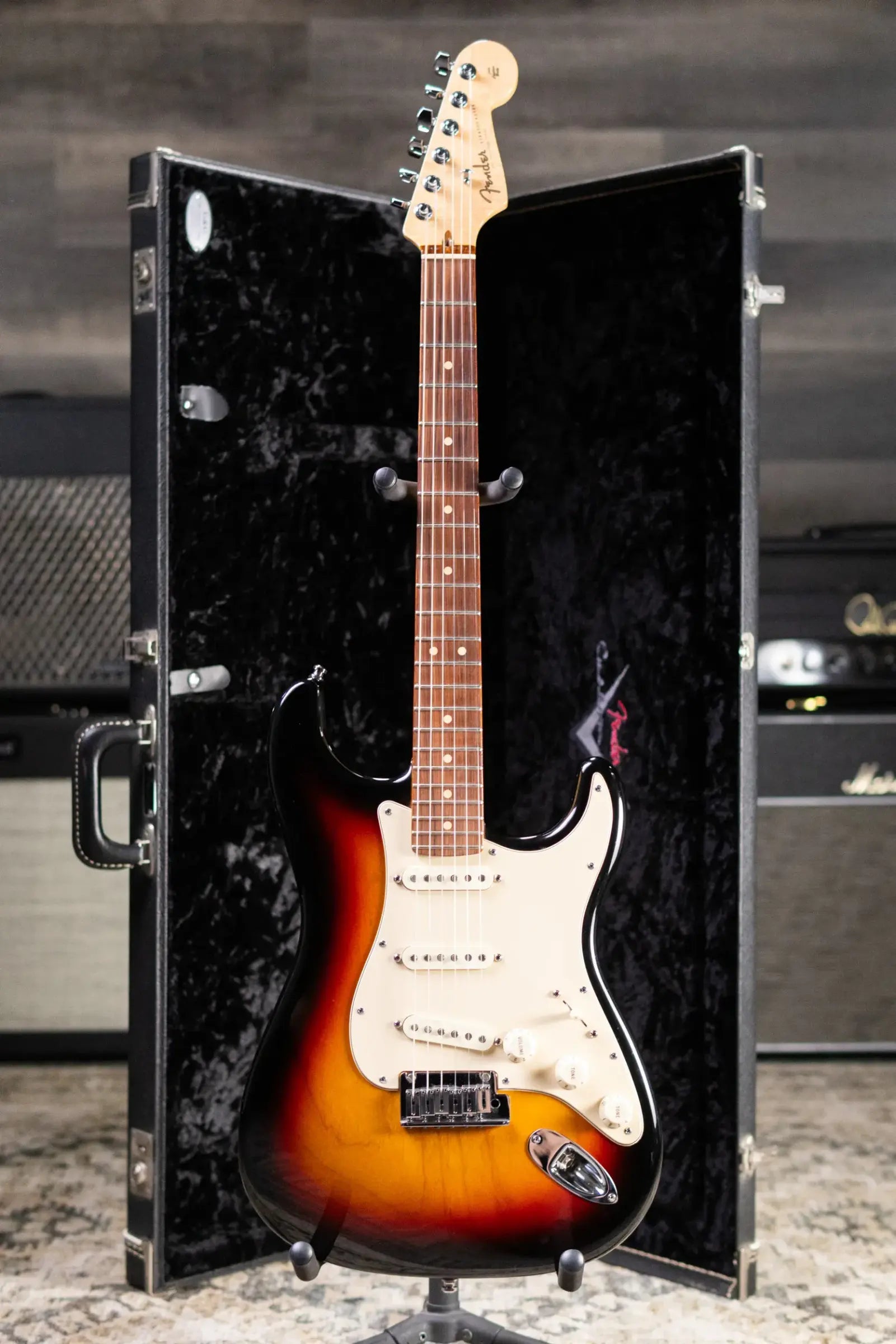 Fender Custom Shop Custom Classic Stratocaster Electric Guitar - 3-Tone Burst with Hardshell Case - Used
