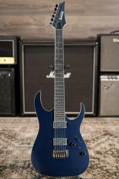 Ibanez Prestige RG5121R Electric Guitar - Dark Tide Blue Flat with Hardshell Case