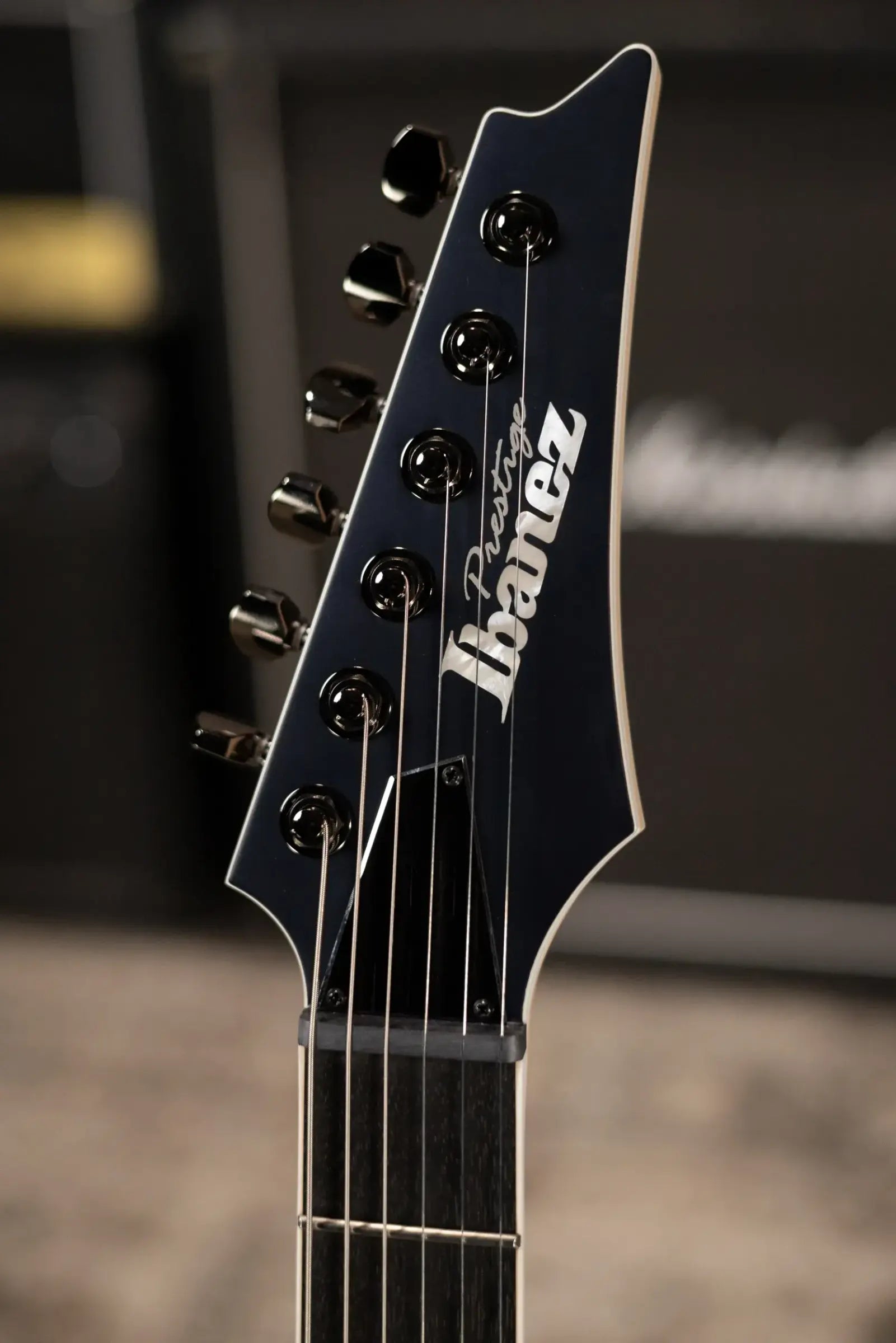 Ibanez Prestige RG5121R Electric Guitar - Dark Tide Blue Flat with Hardshell Case