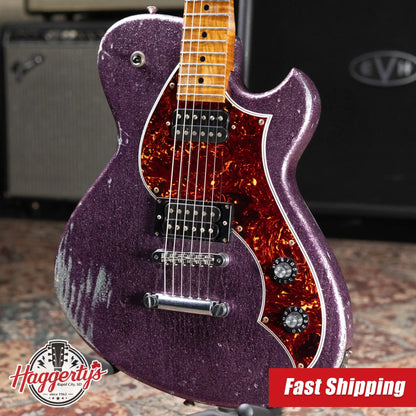 Novo Solus H2 Electric Guitar - Grape Jelly Sparkle with Hardshell Case - Used