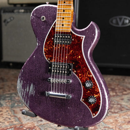 Novo Solus H2 Electric Guitar - Grape Jelly Sparkle with Hardshell Case - Used