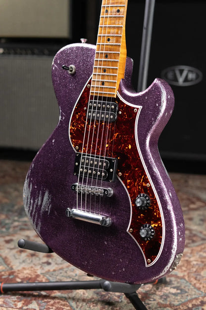 Novo Solus H2 Electric Guitar - Grape Jelly Sparkle with Hardshell Case - Used