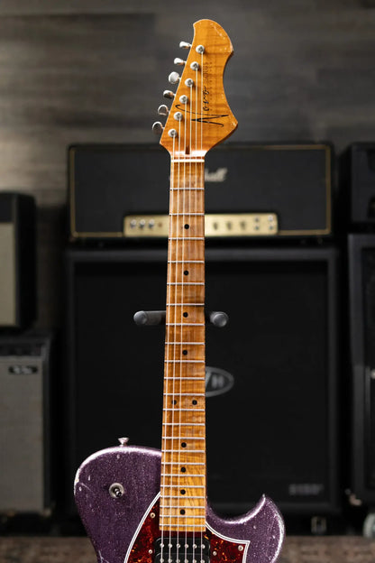 Novo Solus H2 Electric Guitar - Grape Jelly Sparkle with Hardshell Case - Used