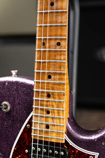 Novo Solus H2 Electric Guitar - Grape Jelly Sparkle with Hardshell Case - Used