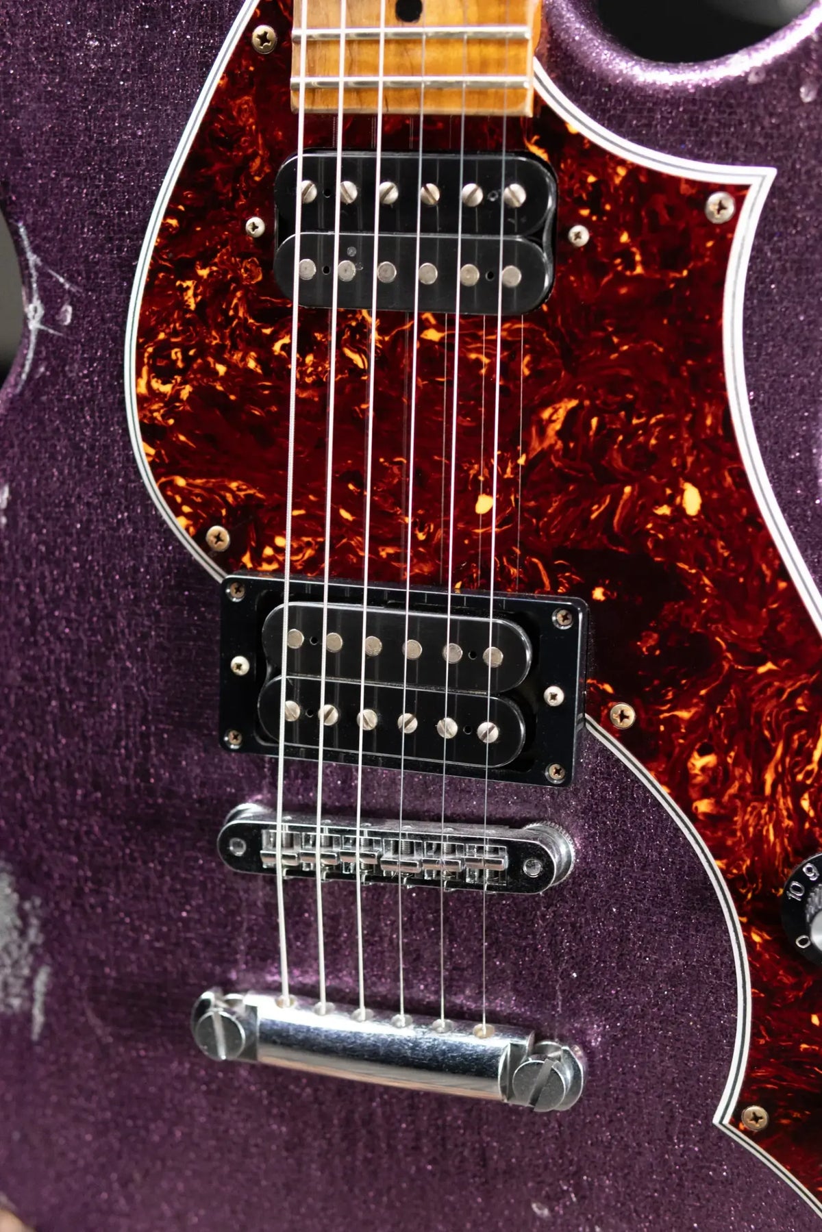 Novo Solus H2 Electric Guitar - Grape Jelly Sparkle with Hardshell Case - Used