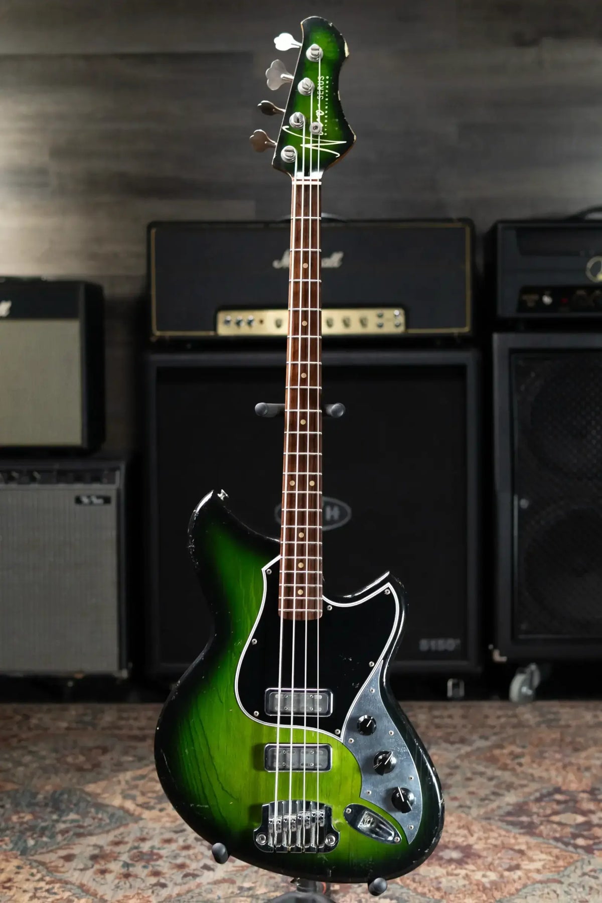Novo Serus Bass  - Cat's Eye Green with Mono Gig Bag- Used