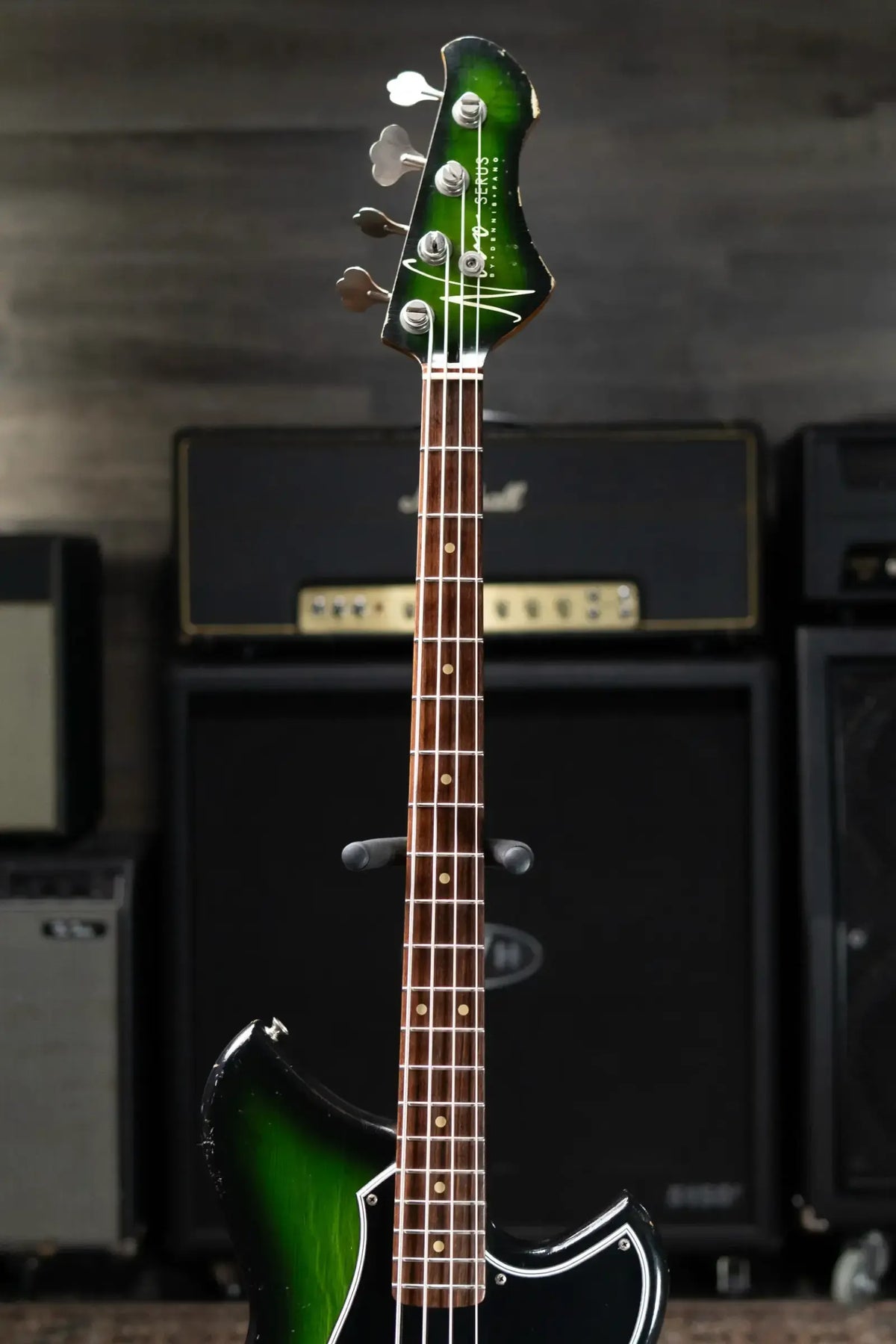 Novo Serus Bass  - Cat's Eye Green with Mono Gig Bag- Used