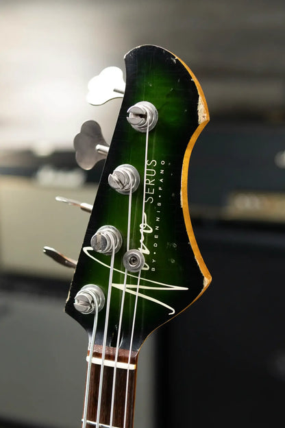 Novo Serus Bass  - Cat's Eye Green with Mono Gig Bag- Used