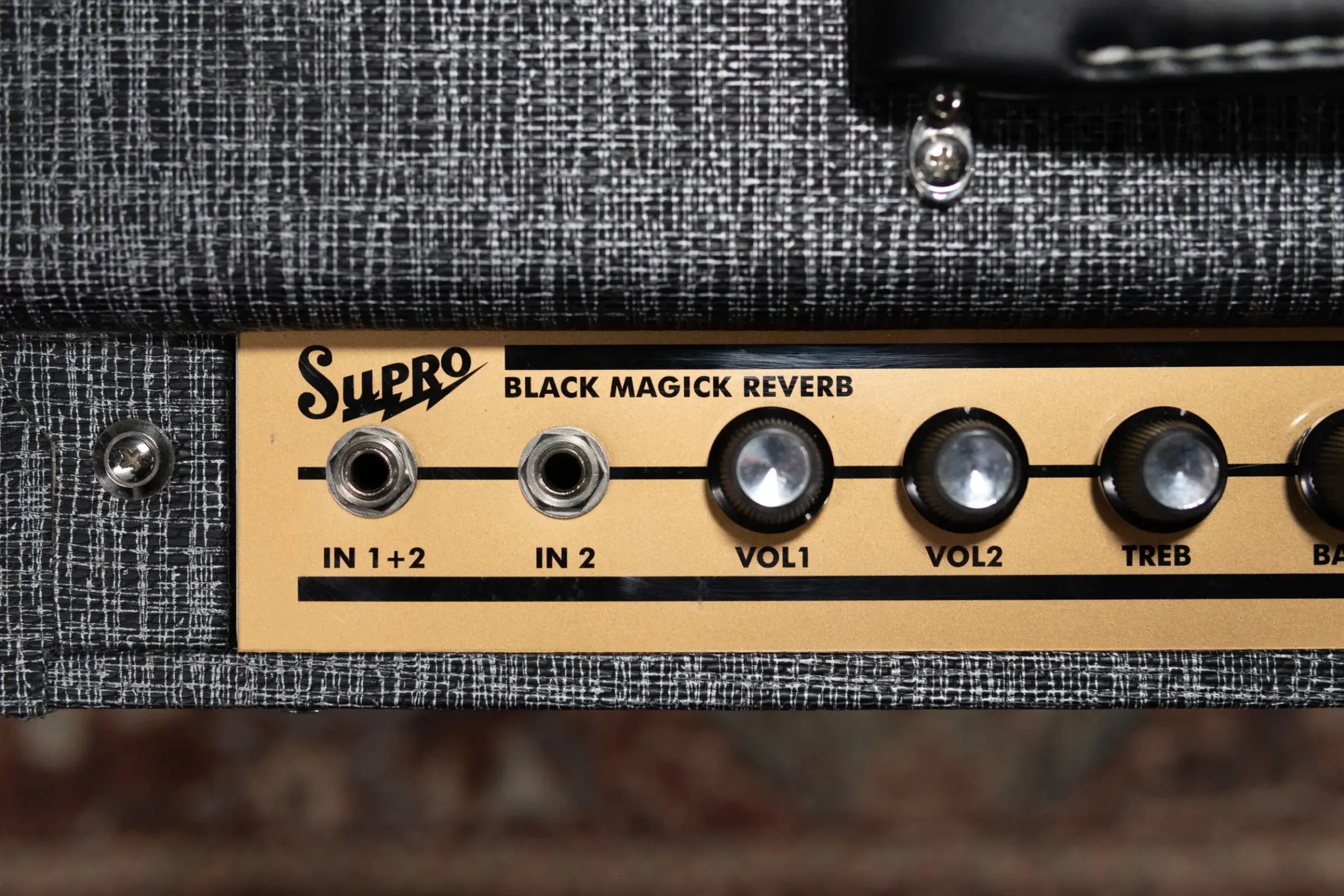 Supro 1696RT Black Magick Reverb Guitar Amplifier - Black Rhino - Used