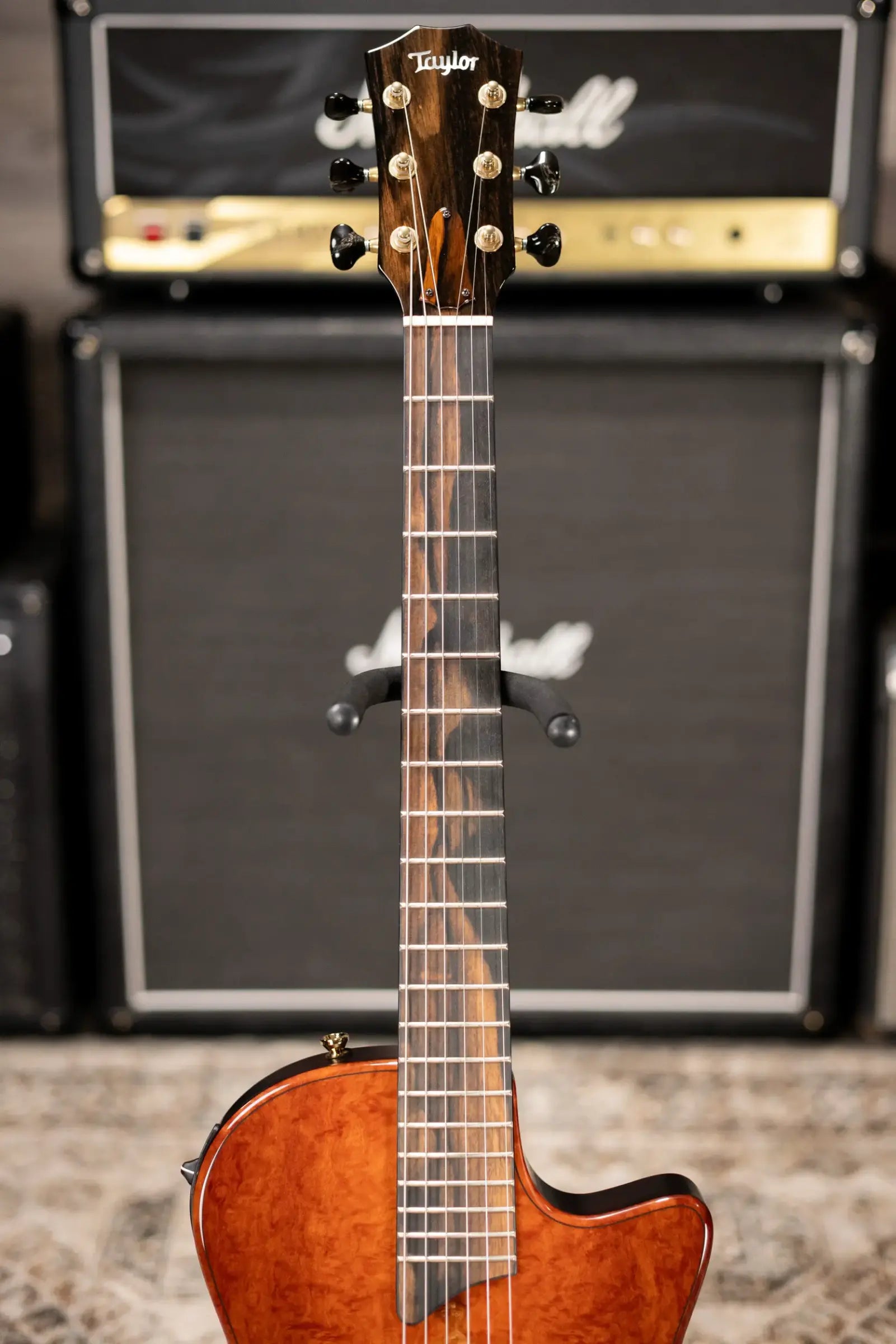 Taylor Custom Shop T5z Custom #C0960 Figured Ironbark/Shamel Ash Hollow Body Electric Guitar with Hardshell Case