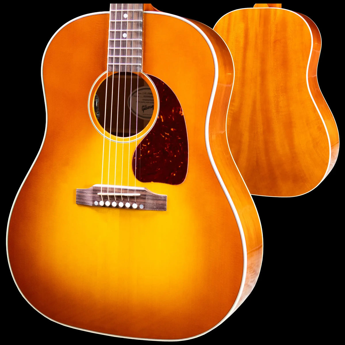 Gibson J-45 Standard HiFi DNA Acoustic/Electric Guitar - Heritage Cherry Sunburst with Hardshell Case
