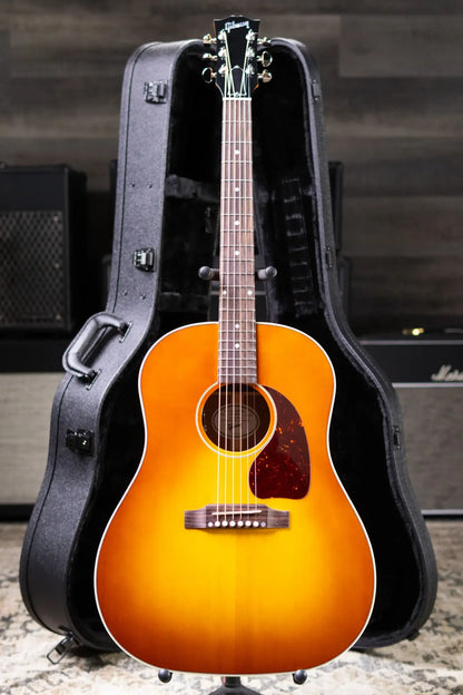Gibson J-45 Standard HiFi DNA Acoustic/Electric Guitar - Heritage Cherry Sunburst with Hardshell Case