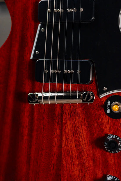 Epiphone Inspired By Gibson 1960 Les Paul Special Double Cut Reissue - Cherry Red with Hardshell Case