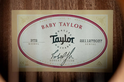 Taylor BT2 Mahogany Baby Taylor Acoustic Guitar with Gig Bag