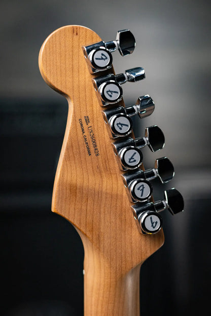 Fender Limited Edition American Ultra II HSS Stratocaster Electric Guitar - Graffiti Yellow with Hardshell Case