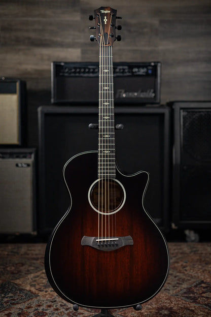 Taylor Next Generation Builder's Edition 324ce Grand Auditorium Acoustic/Electric Guitar - Kona Burst with Hardshell Case