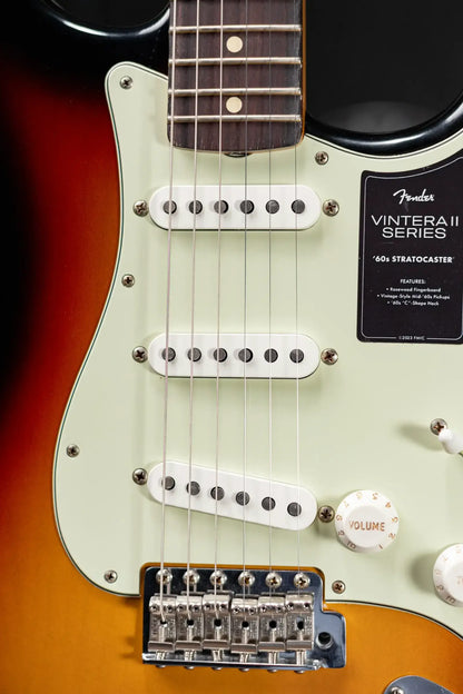 Fender Dealer Exclusive Vintera Road Worn '60s Stratocaster, Rosewood Fingerboard Electric Guitar - 3-Color Sunburst with Hardshell Case