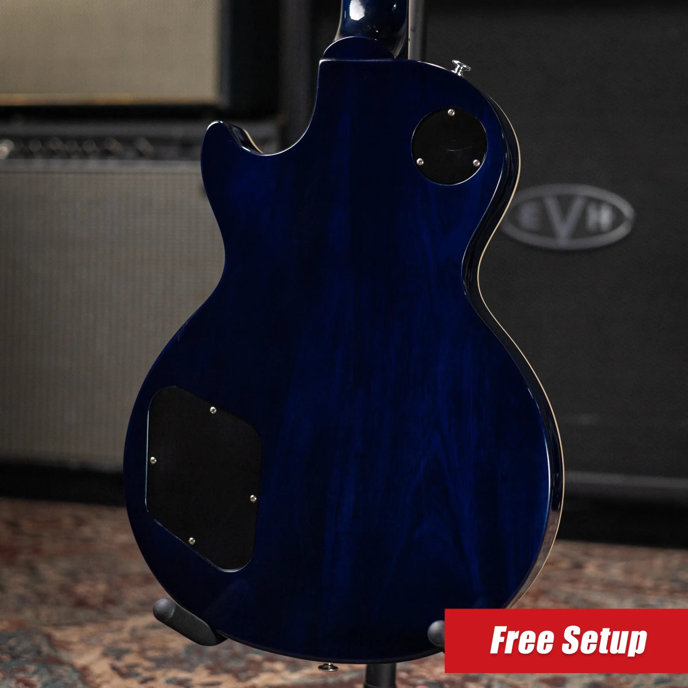 Gibson Les Paul Standard 50s Figured Top Electric Guitar - Blueberry Burst with Hardshell Case