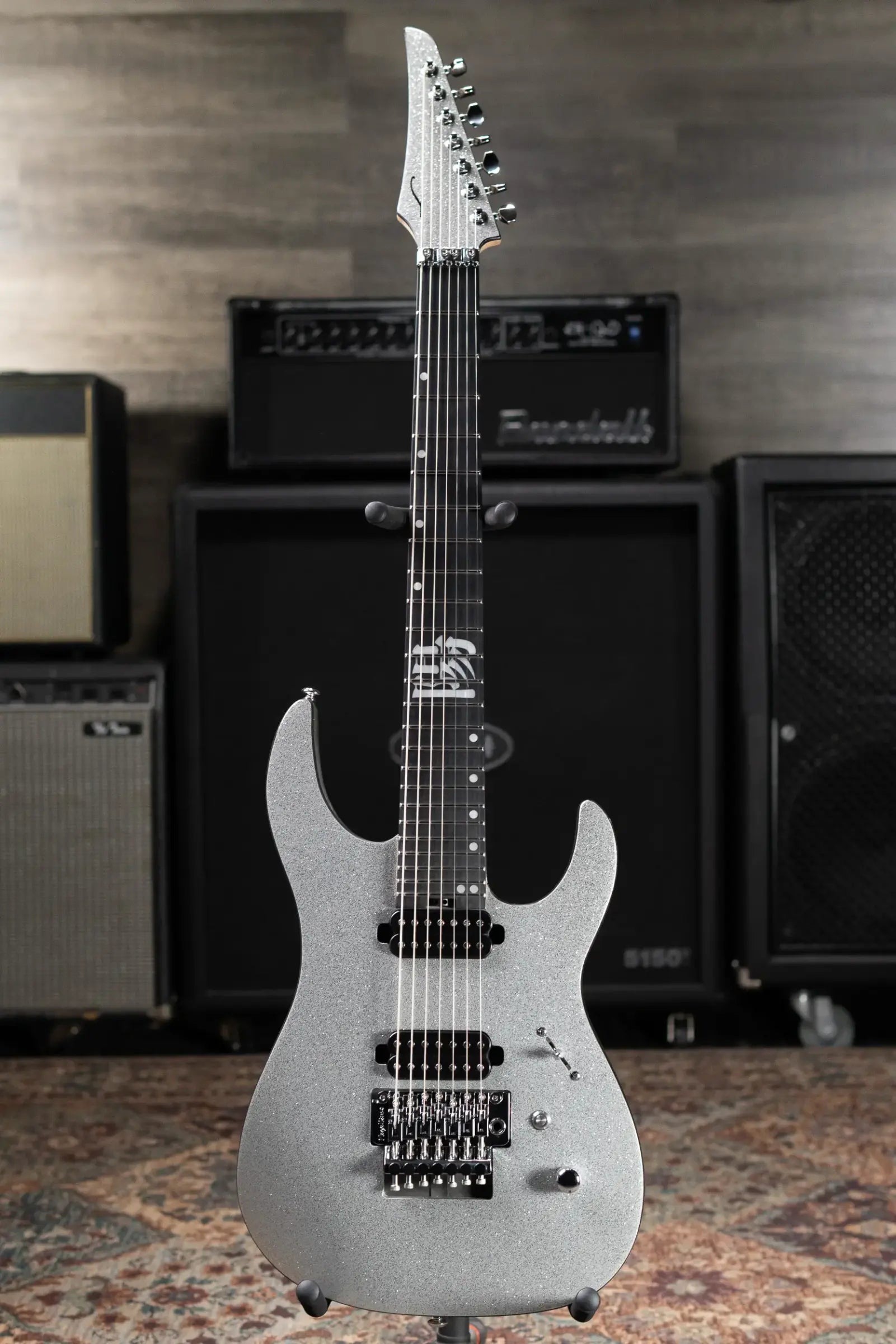 Legator Y07 7-String Electric Guitar - Silver with Gig Bag - Used