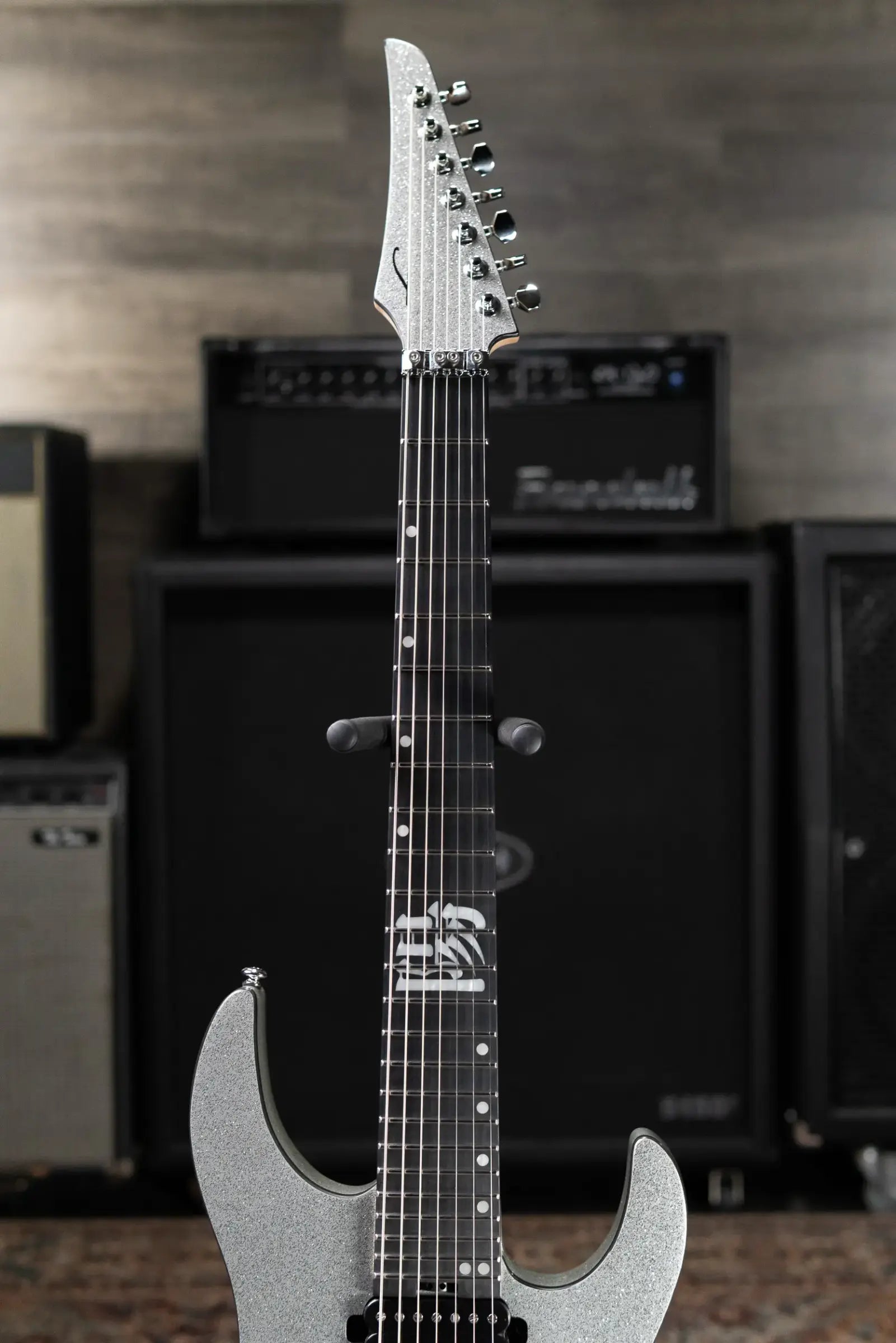 Legator Y07 7-String Electric Guitar - Silver with Gig Bag - Used