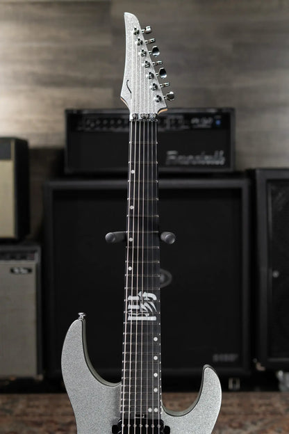 Legator Y07 7-String Electric Guitar - Silver with Gig Bag - Used