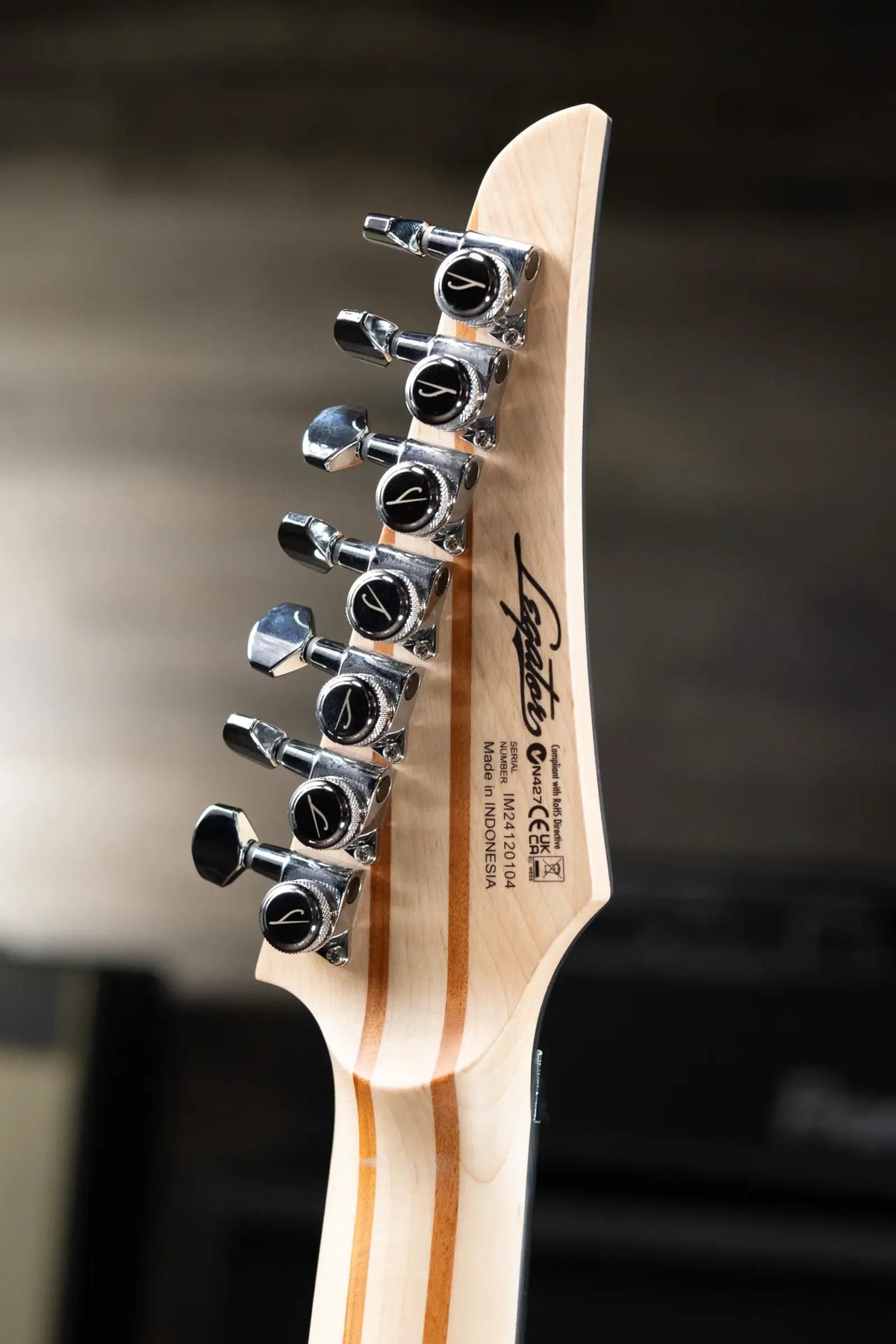 Legator Y07 7-String Electric Guitar - Silver with Gig Bag - Used
