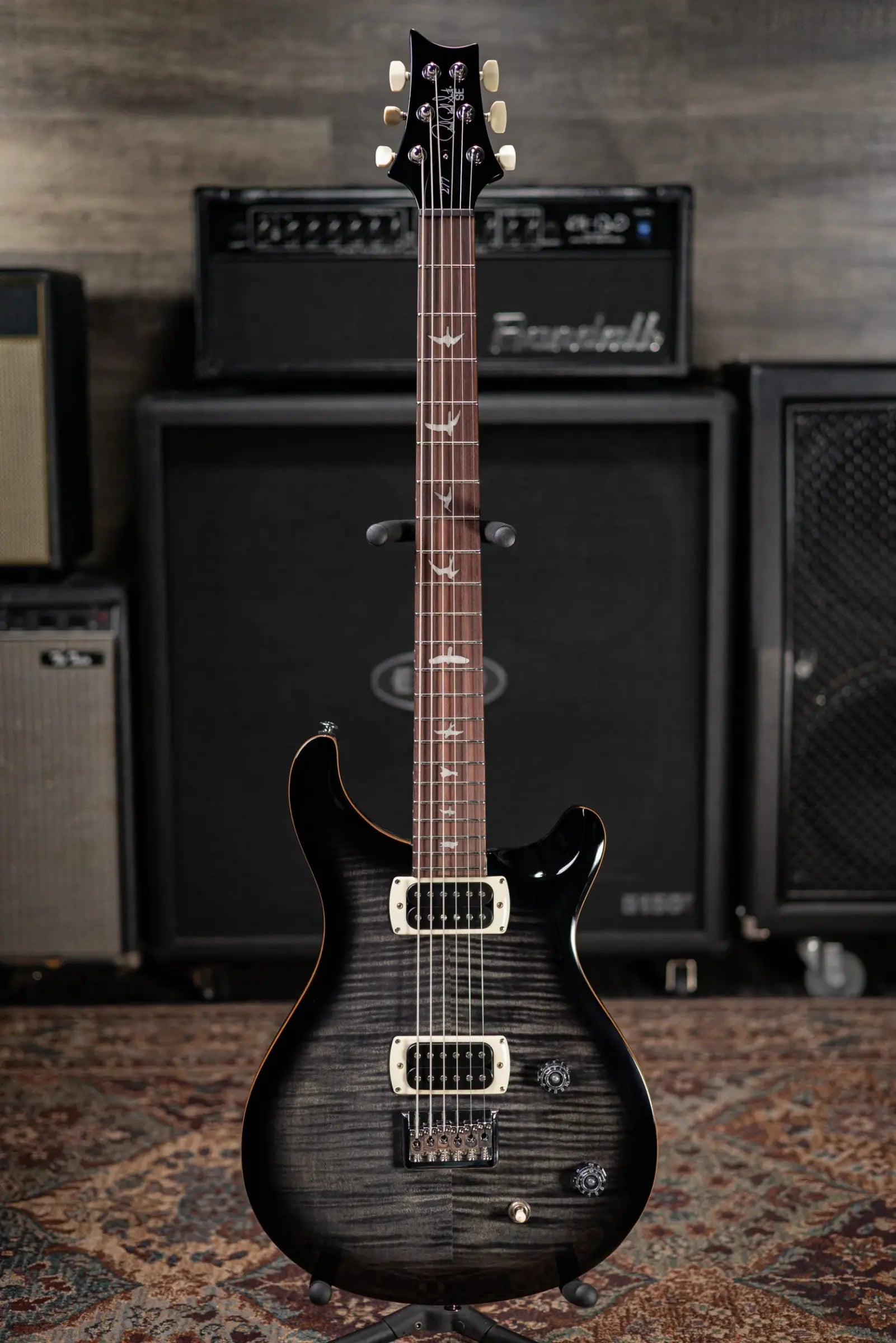 PRS SE 277 Baritone Electric Guitar - Charcoal Burst with Gig Bag