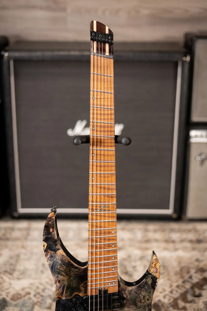 Legator GX7F Ghost 7-String Multi-Scale Electric Guitar - Coral with Gig Bag