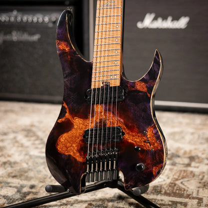 Legator GX7F Ghost 7-String Multi-Scale Electric Guitar - Magma with Gig Bag