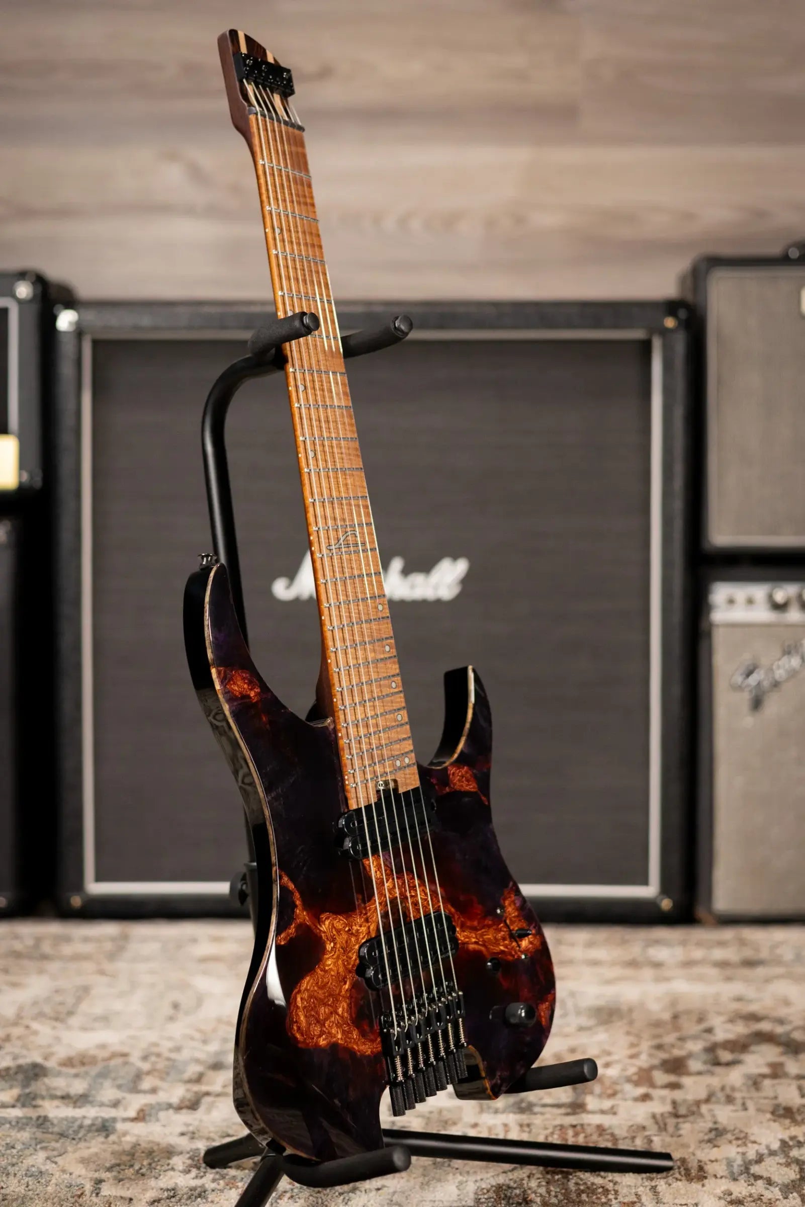 Legator GX7F Ghost 7-String Multi-Scale Electric Guitar - Magma with Gig Bag