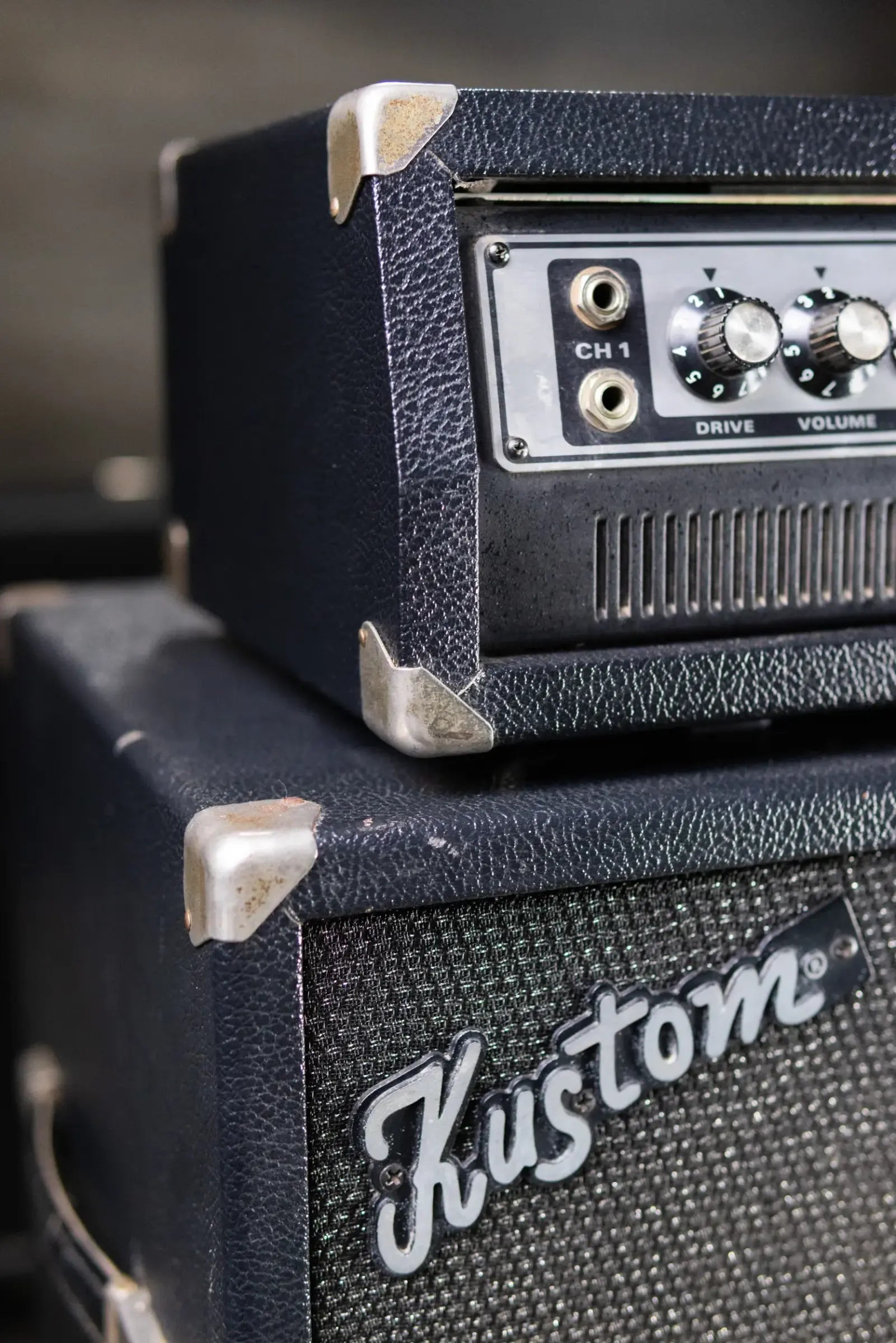 Kustom Lead III-L 130w Guitar Amplifier Head and Kustom 4-12L 4x12” Cabinet - Used
