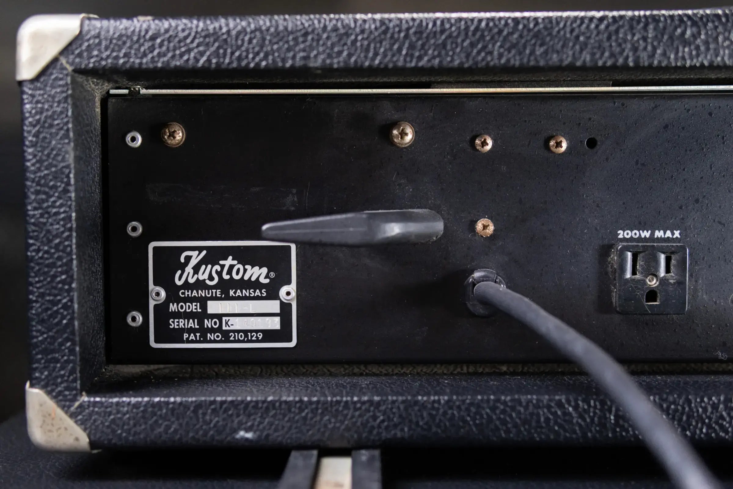 Kustom Lead III-L 130w Guitar Amplifier Head and Kustom 4-12L 4x12” Cabinet - Used