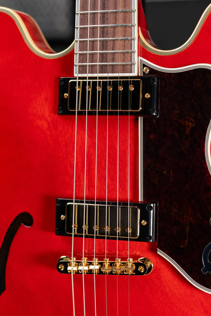 Epiphone Masterbilt Gem Archer Sheraton Electric Guitar - Cherry Red with Hardshell Case