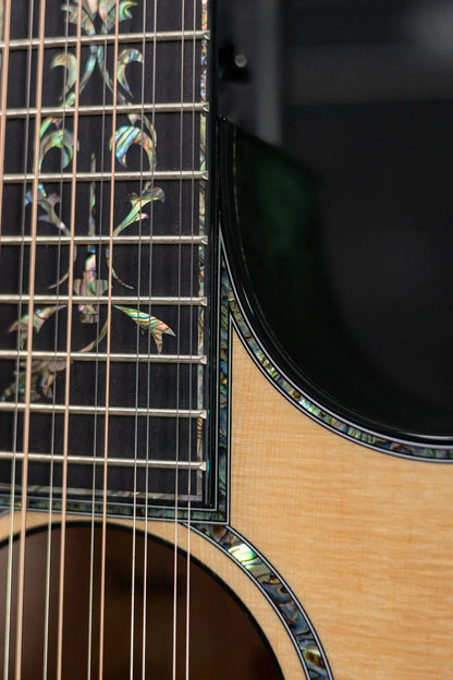 Taylor Custom Shop #13083 C54ce 12-String Grand Auditorium Acoustic/Electric Guitar - Quilted Maple/Adirondack with Hardshell Case