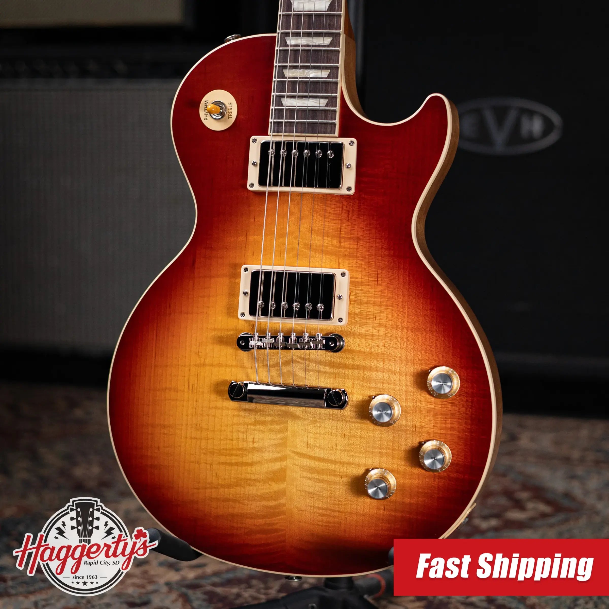Gibson Les Paul Standard 60s Faded Electric Guitar - Vintage Bourbon Burst with Hardshell Case
