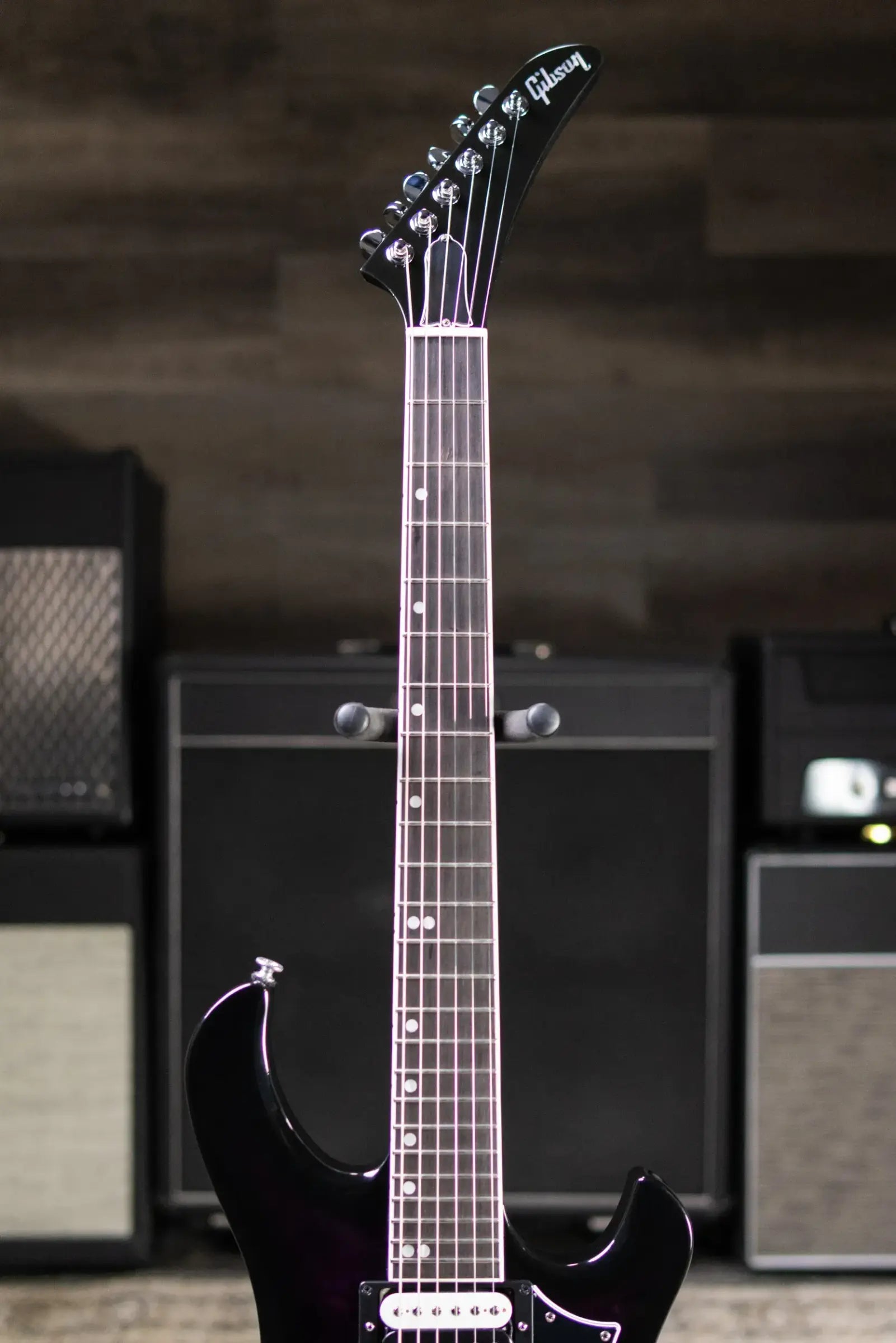 Gibson Victory Figured Top Electric Guitar - Dark Purple Burst with Hardshell Case