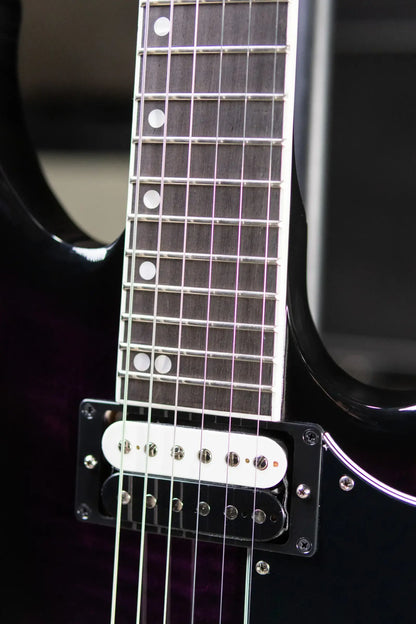 Gibson Victory Figured Top Electric Guitar - Dark Purple Burst with Hardshell Case