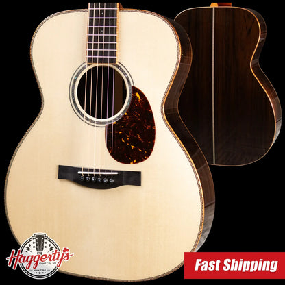Santa Cruz Guitar Company OM Acoustic Guitar - Moon Spruce/Brazilian Rosewood with Hardshell Case